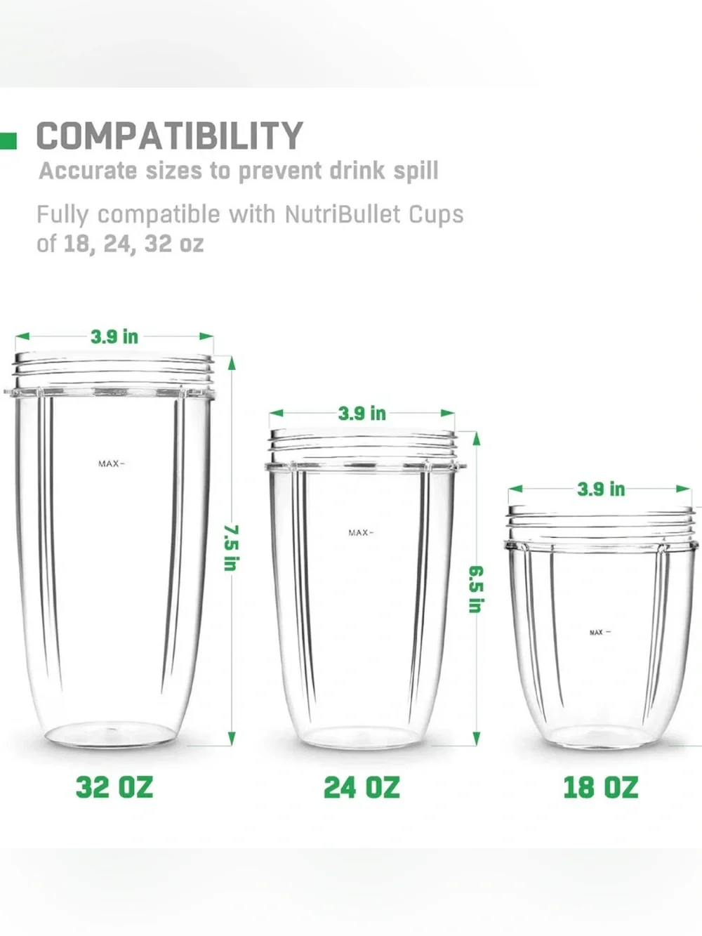 Flip Top to Go Lids for Nutribullet Blender